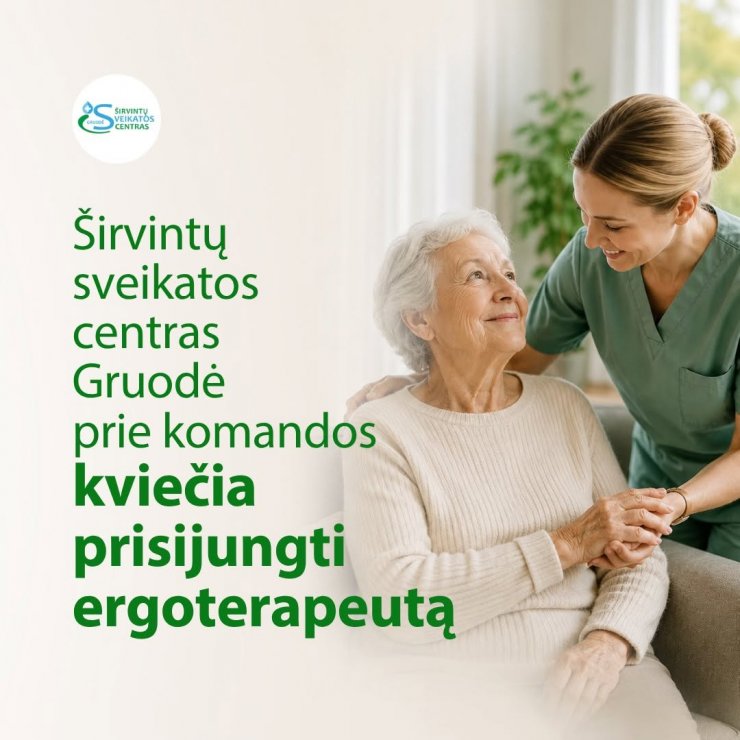 Kviečiame prisijungti ergoterapeutą